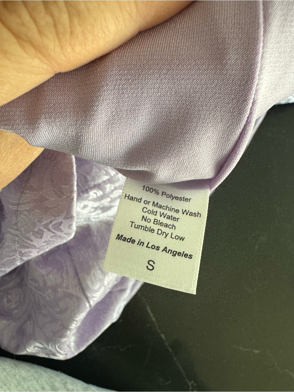 Lucy in the Sky Lilac Textured Dress - Picture 7 of 7